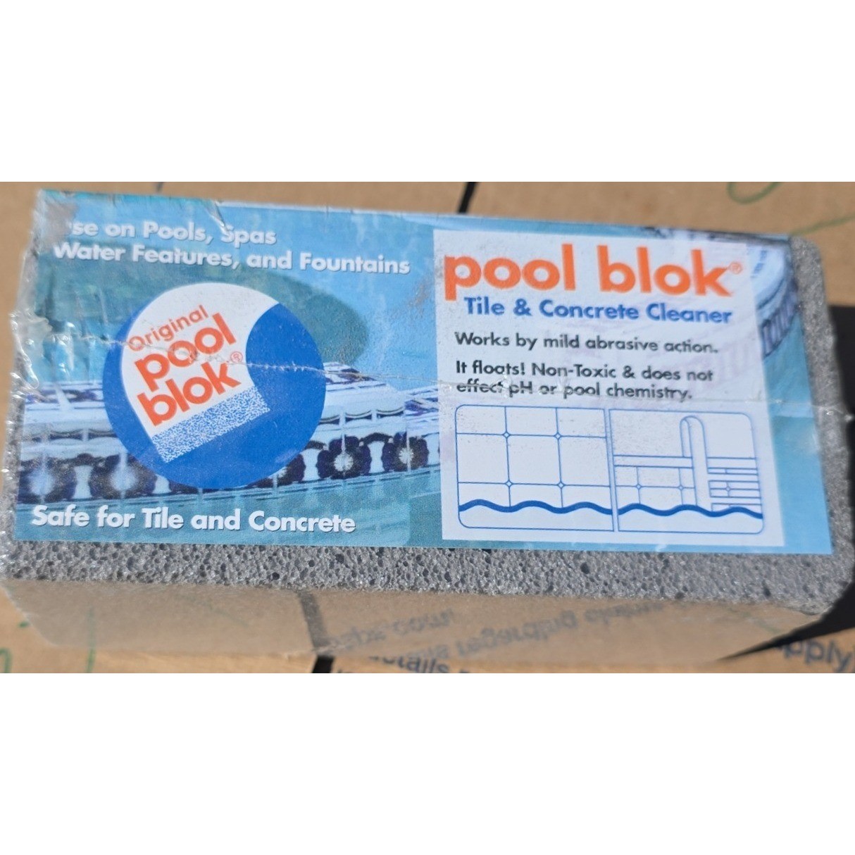 Pool Blok Tile and Concrete Cleaner Pumice Stone Water Ring Remover