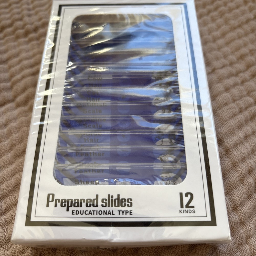 Animal Microscope Slides 12 pc