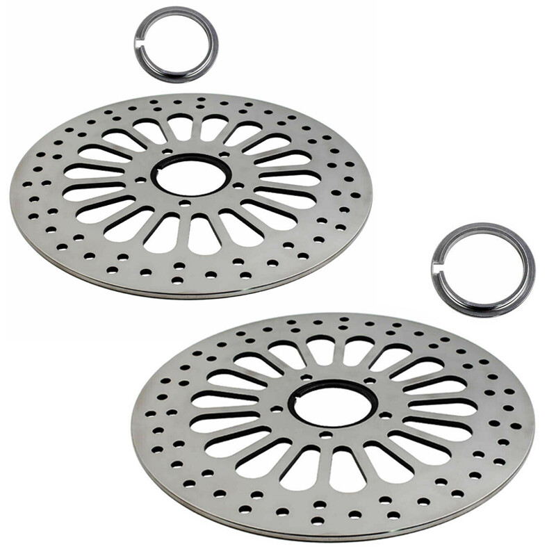 1Pair 11.5" Super Spoke Front Brake Rotors Disk Disc Fit For Harley Touring