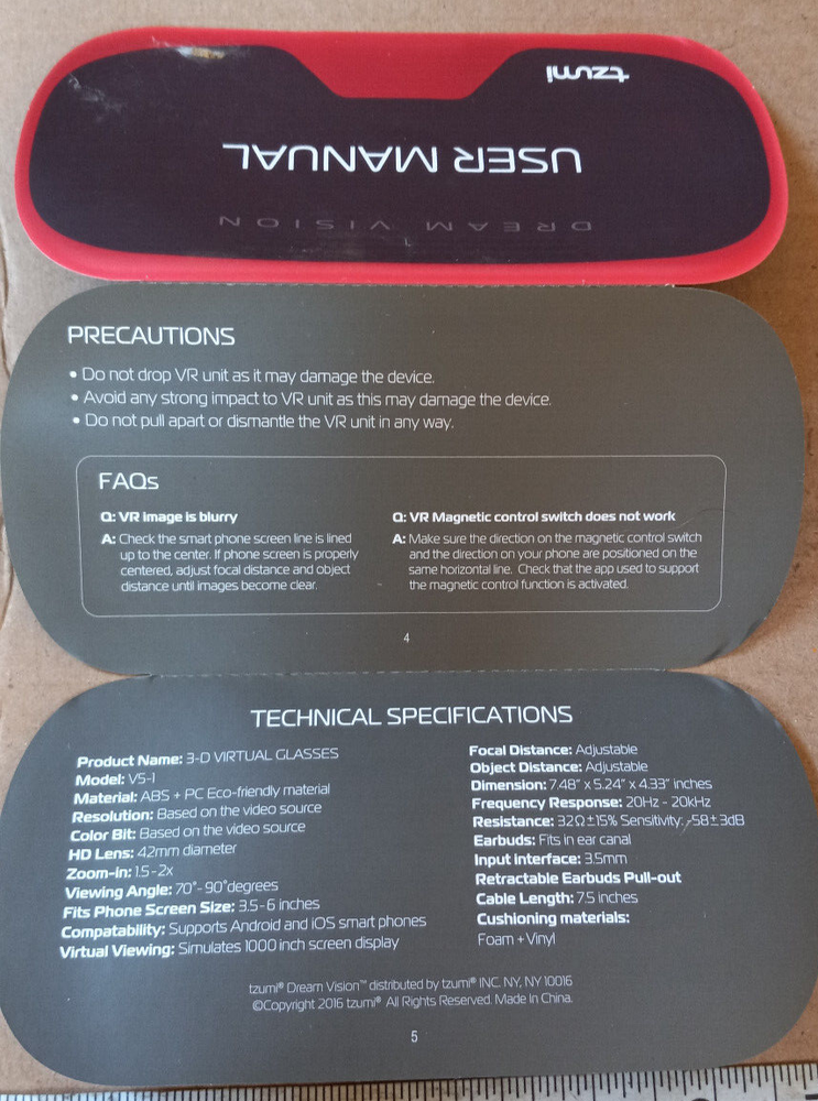 Tzumi Dream Vision - Used