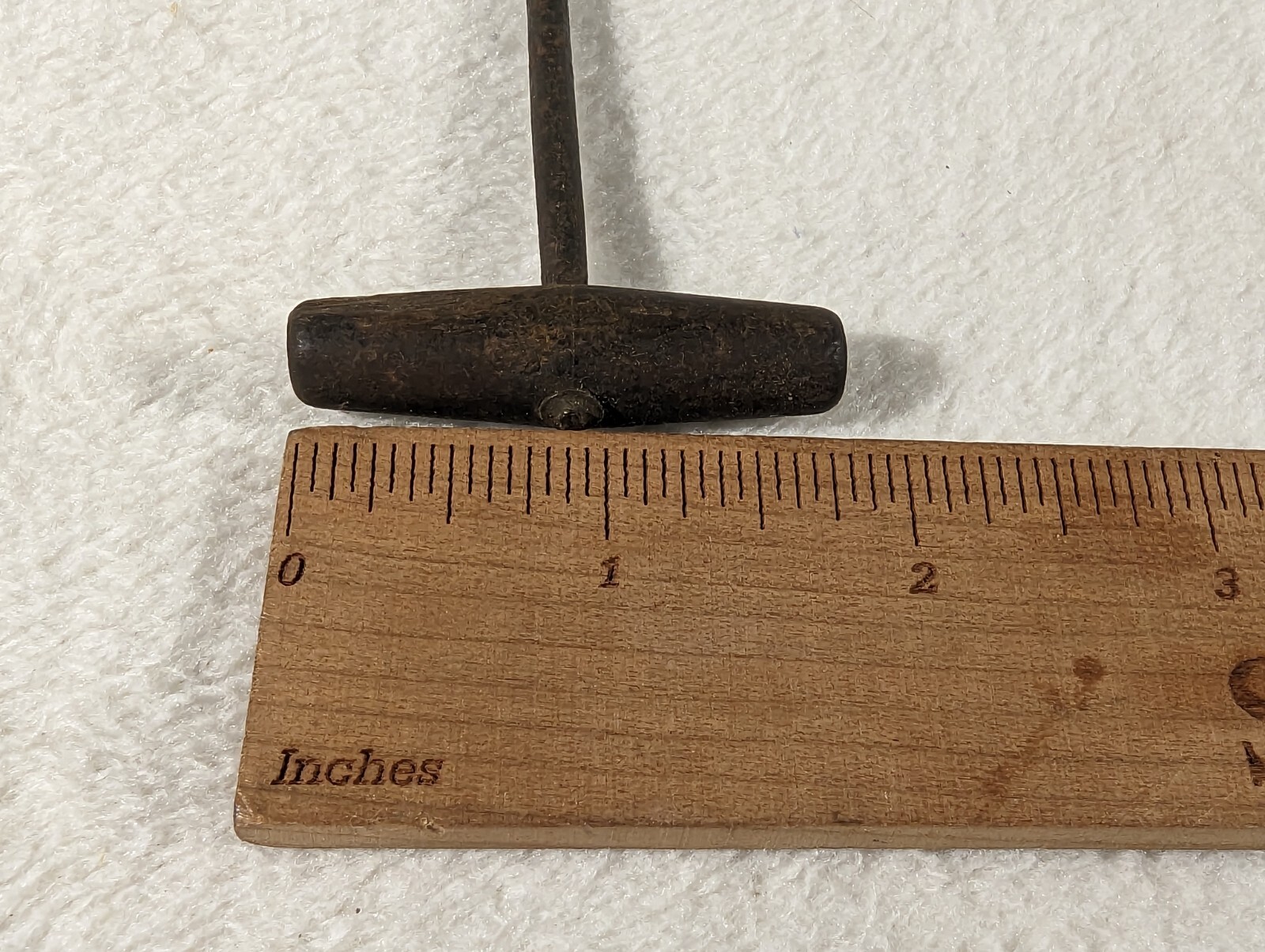 ANTIQUE HAND GIMLET AUGER DRILL CIVIL WAR ERA ARTILLERY GUNNERS TOOL WOOD HANDLE