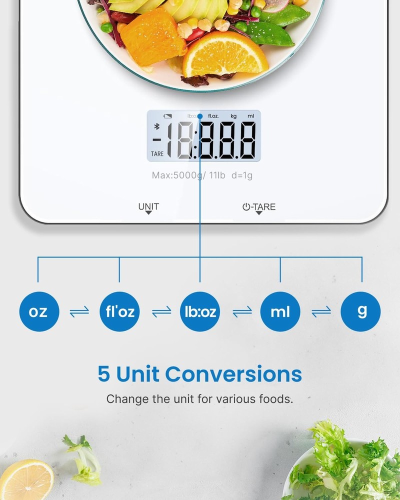 RENPHO Food Scale with Nutritional Calculator, Digital Kitchen Scale for Weig...