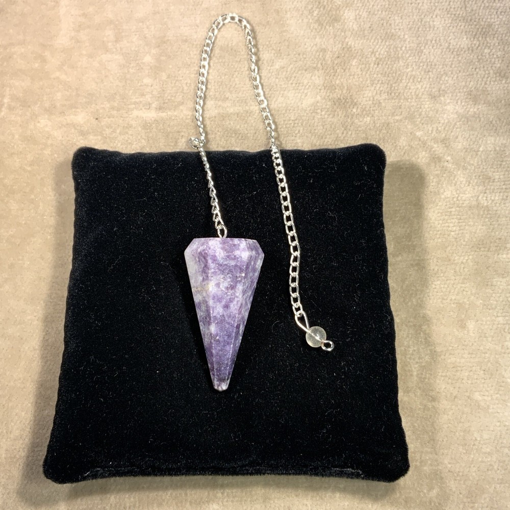 Lepidolite Gemstone Pendulum / Pendant #3