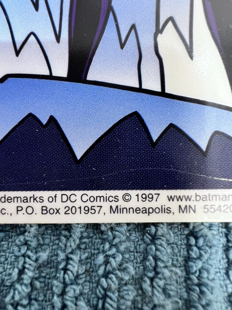 Batman & Robin Animated Window Decoration Decal Static Cling 1997 DC
