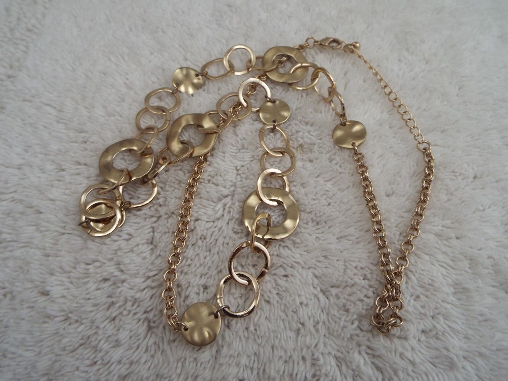 Goldtone Rings Necklace