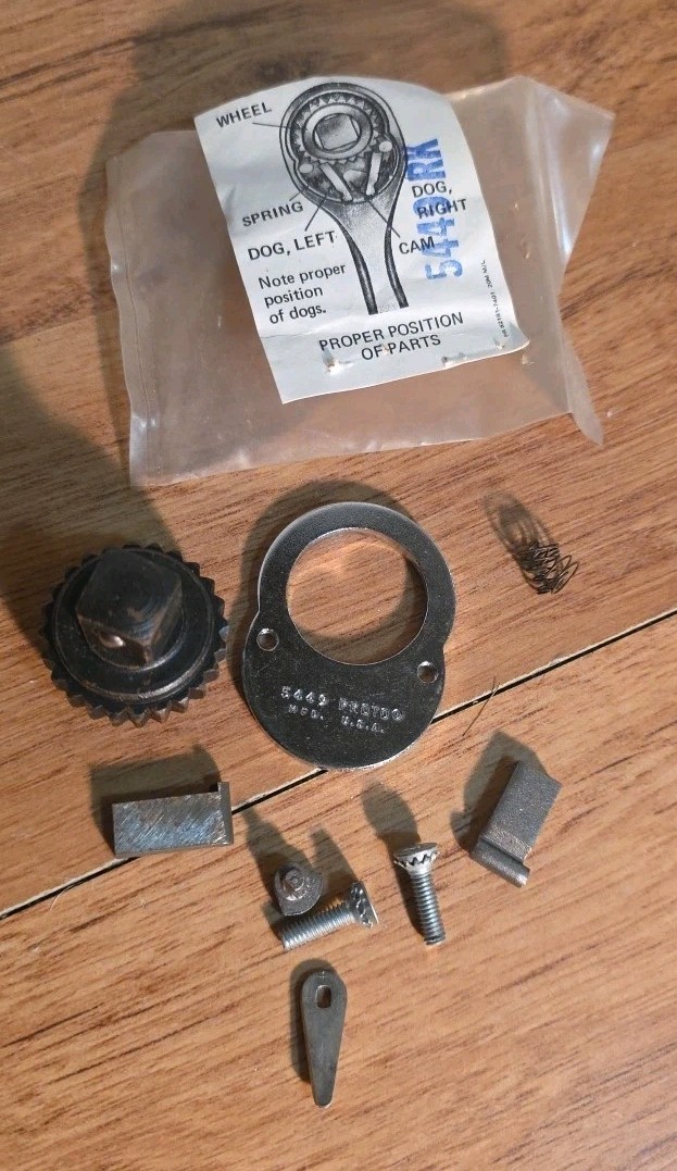 Vintage PROTO 5449 RK Ratchet Repair Kit 1/2 in.