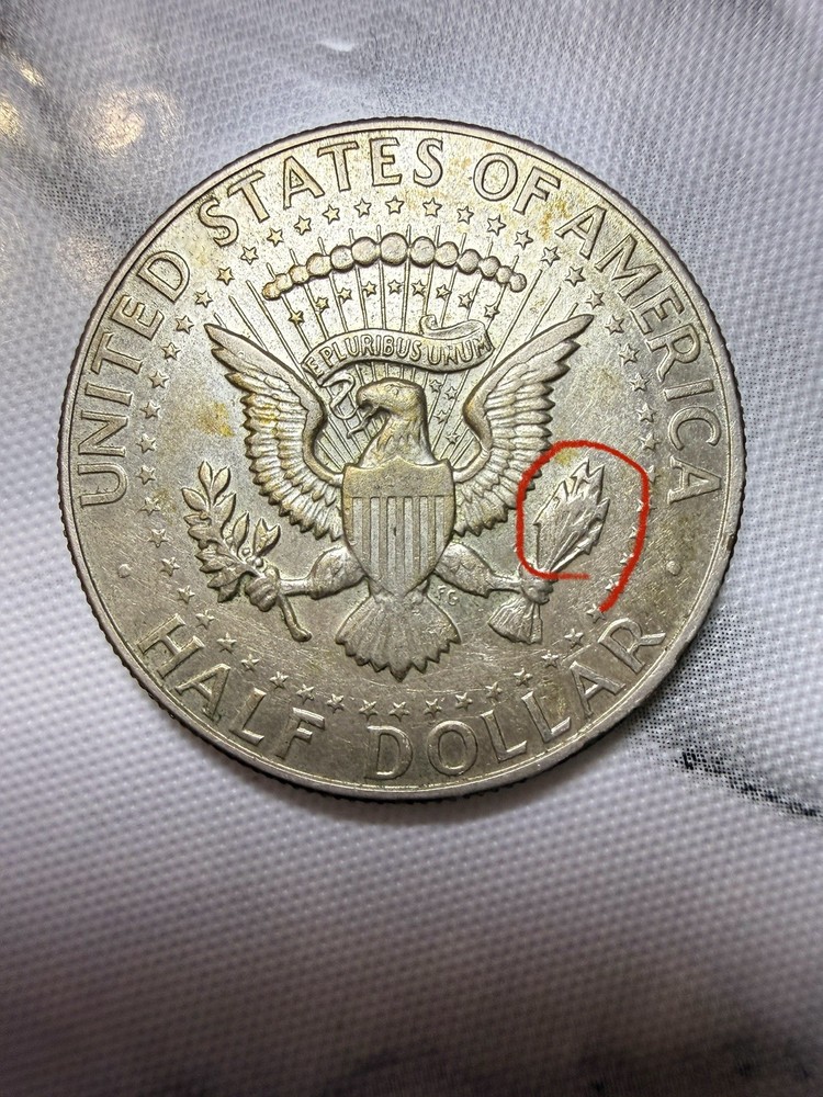 1966 Kennedy Half Dollar🔥MAD🔥DDO Error & Error On Arrows On Reverse