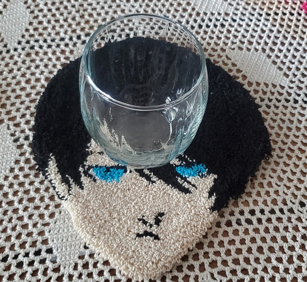Rin Itoshi Punch Needle Coaster
