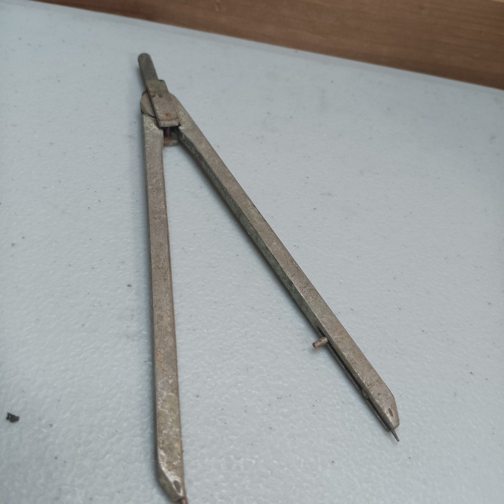 Vintage 6" Divider Drafting Tool Compass Retro Drawing Metal Adjustable