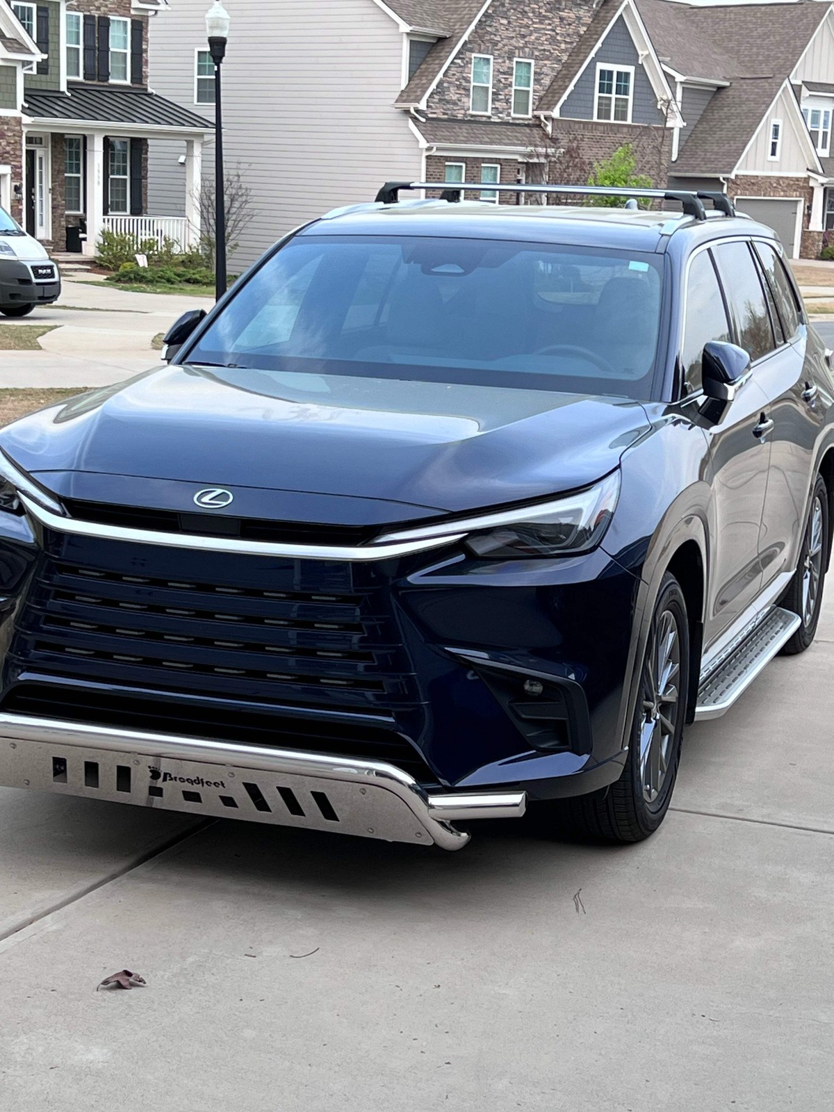 For Lexus TX 2023-2025 Roof Rack Cross Bars Flush Rail Pro 2 Alu Silver