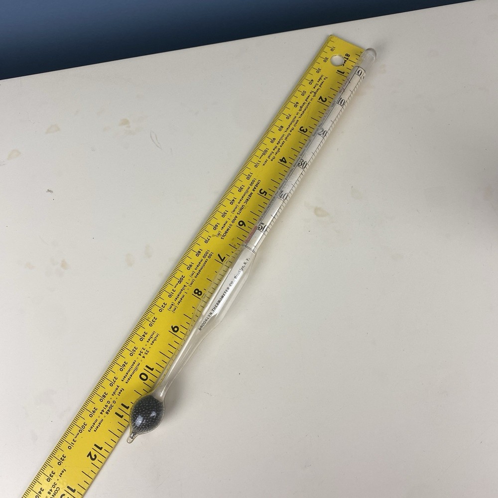 Brooklyn Thermometer Hydrometer For Heavy Liquids