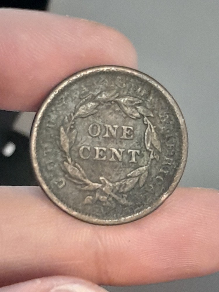 1843 Braided Hair Large Cent