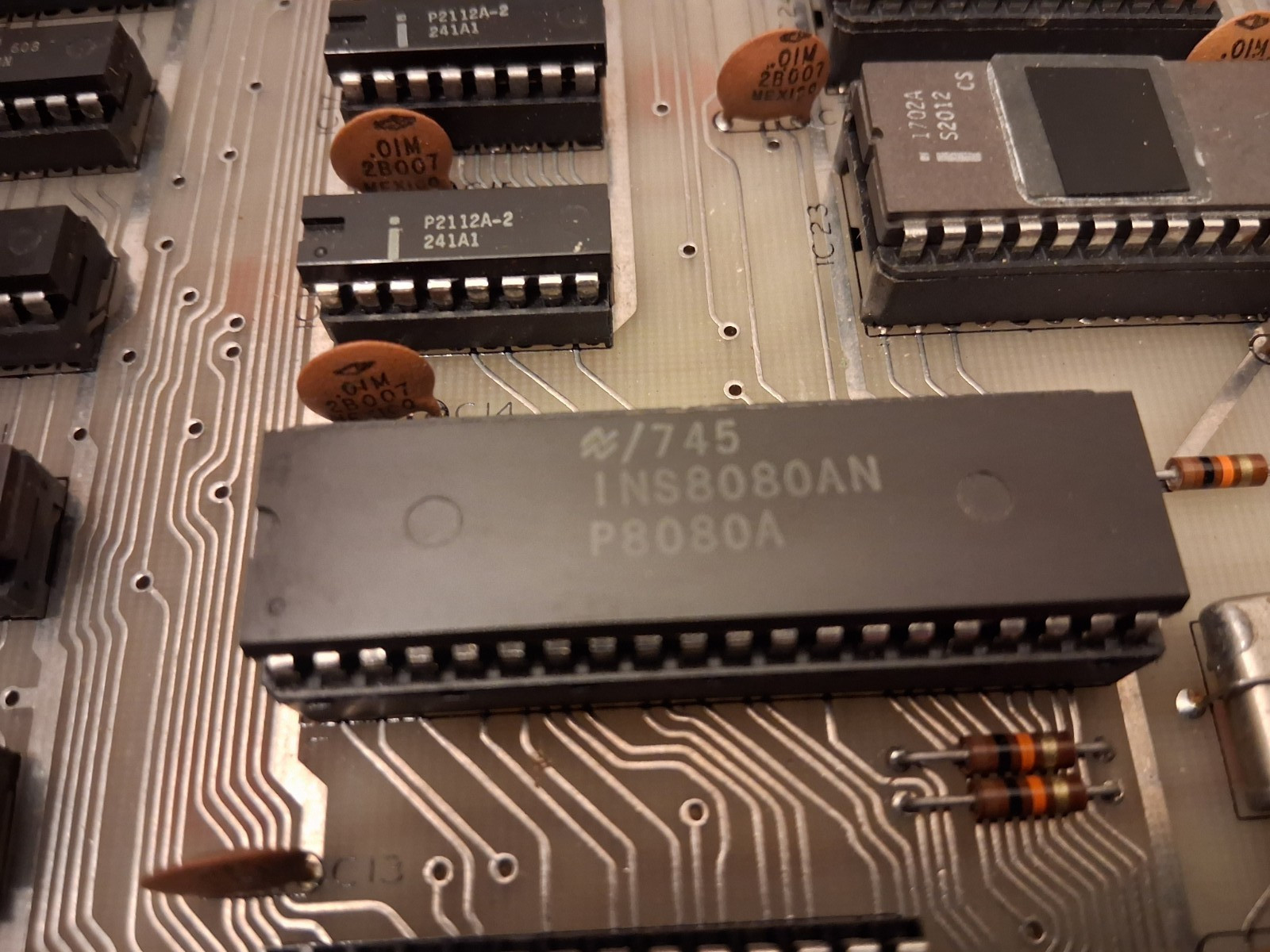 1976 Lawrence Livermore Laboratory MST-80 Intel 8080 Training Computer Powers On