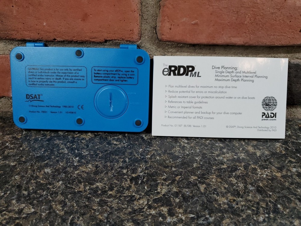 PADI eRDPml Multilevel Recreational Dive Planner