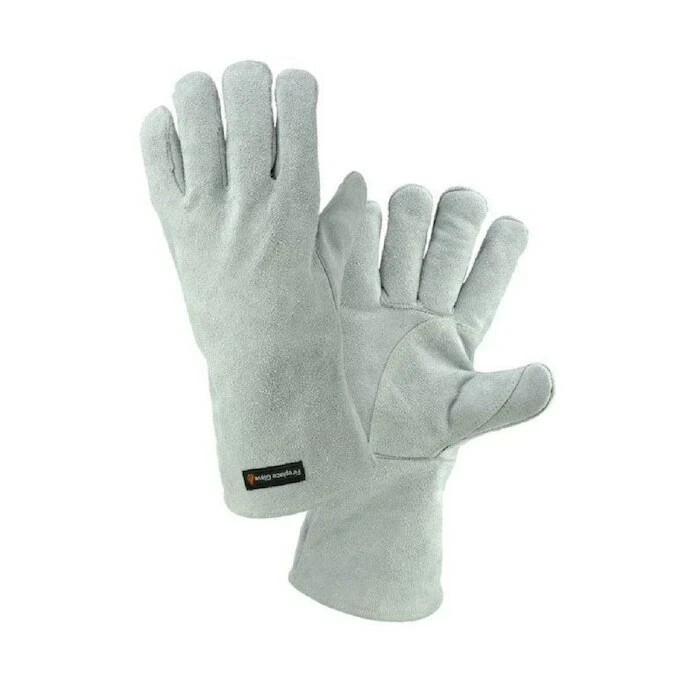 Fireplace Gloves protective, work, Split Cowhide Leather LARGE Same Day Ship !