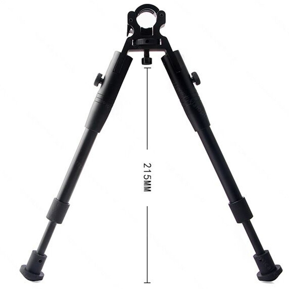 Clamp-on 6-9 inch Bipod for Rifles Round Mount Quick Release Foldable Adjustable