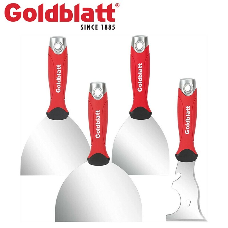 Goldblatt 4PC Joint Knife Taping Knife 4''5'' 6'' Putty Knife Multi Tool Scraper