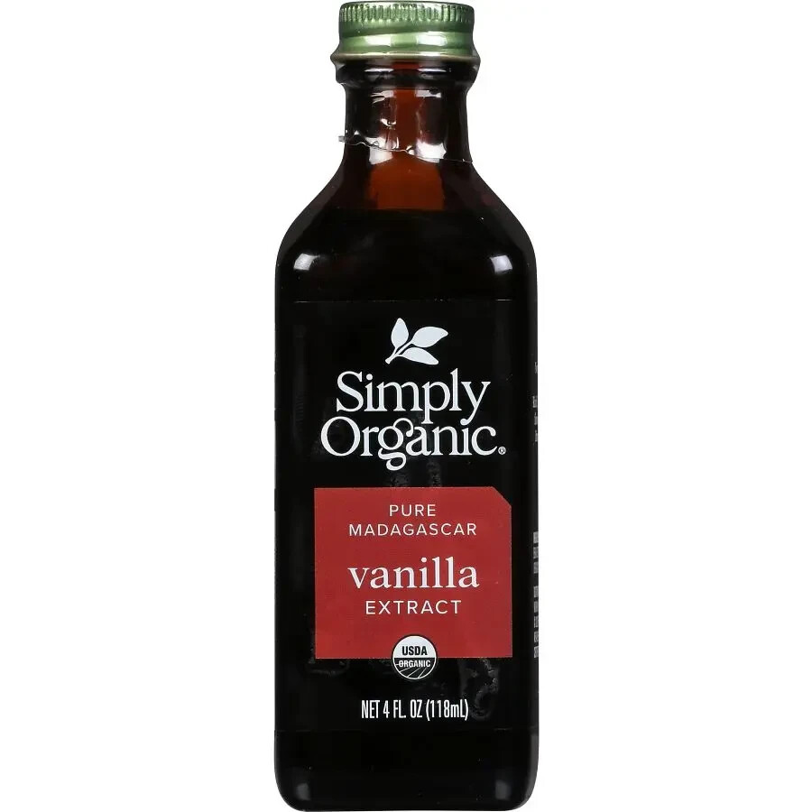 Simply Organic Pure Madagascar Vanilla Extract 4 FL OZ (118mL)