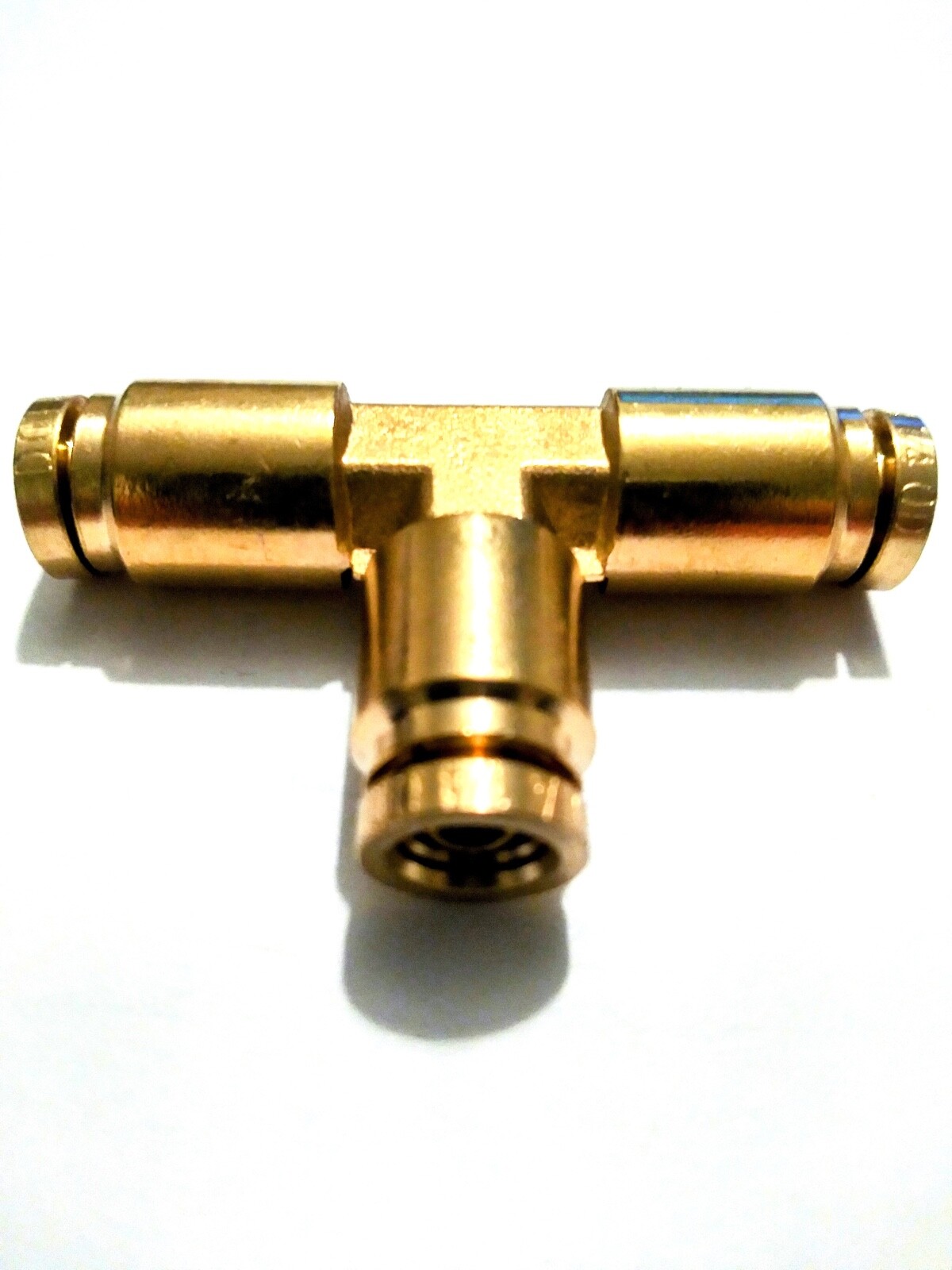 BRASS DOT FITTINGS QUICK CONNECT DOT AIR BRAKE  UNION TEE 1/4 TUBE