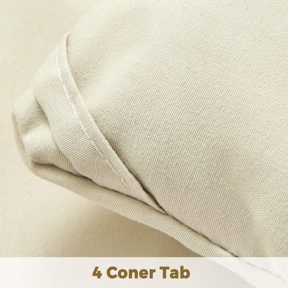 WOLKI King Size Comforter Set Cream, 3 Pieces Bed Lightweight Solid Bedding Comf