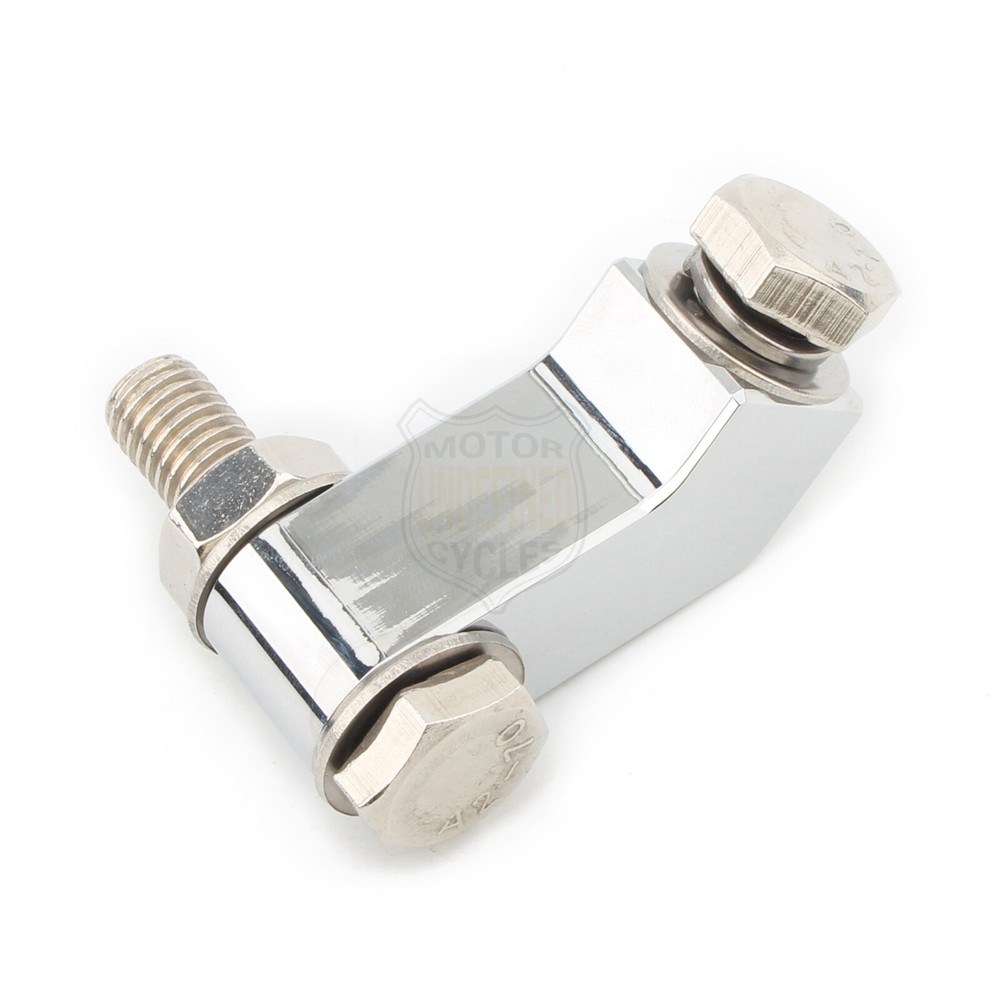 Chrome Headlight Mounting Block Bracket Kit For Harley Softail FXSTC Bobber Dyna