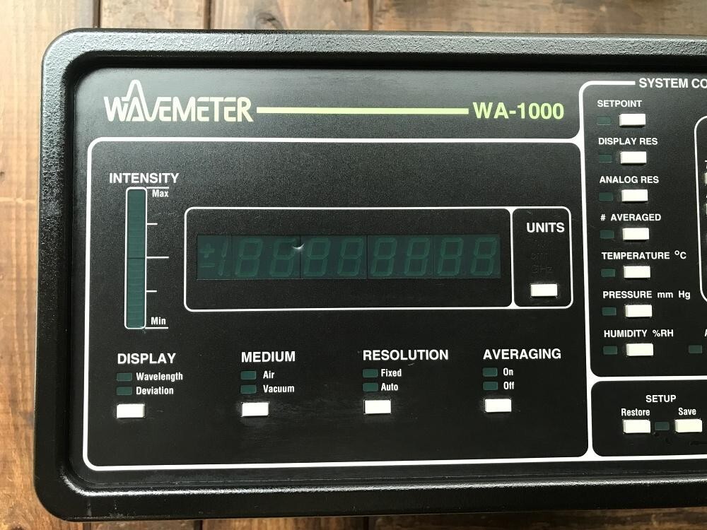 Burleigh WA-1000 Wavemeter Laser Wavelength Meter