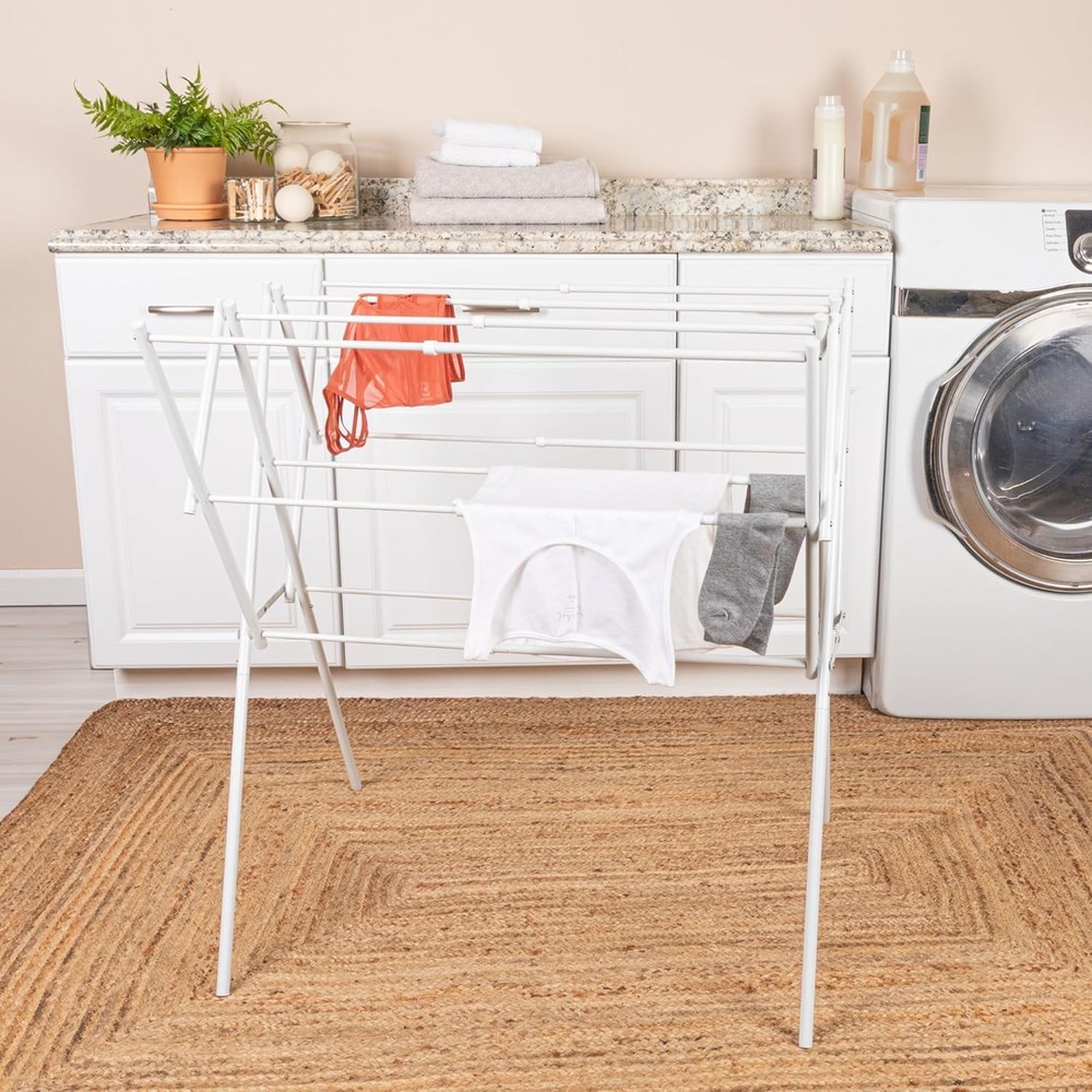 Household Essentials Clothes Drying Rack, Foldable, Expandable and Collapsible
