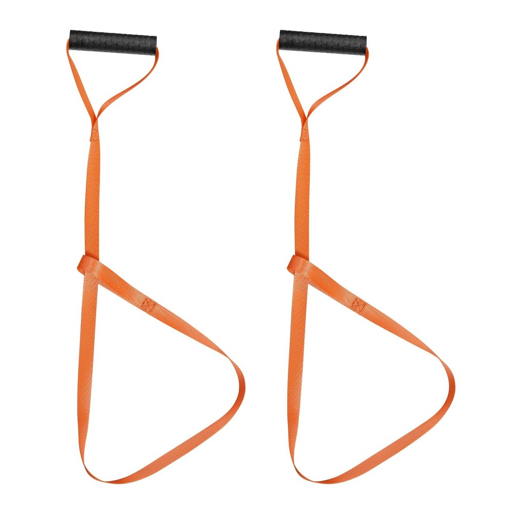 KINBOM 2pcs Deer Drag Harness, Orange Puller Sled Rope with Self-Lock...