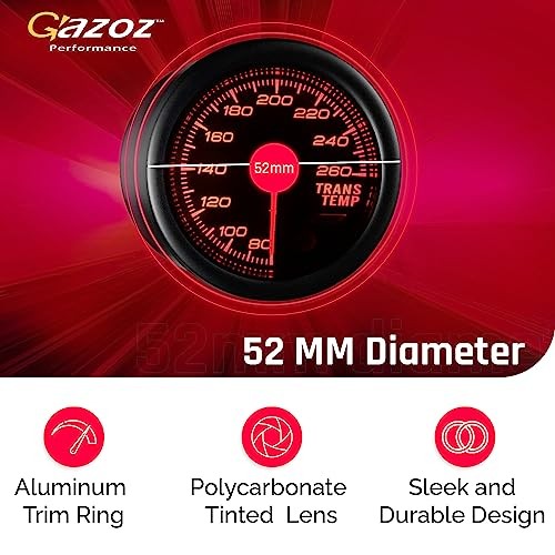 52mm Transmission Trans Temp Gauge Kit | Boost & Temperature Gauges,