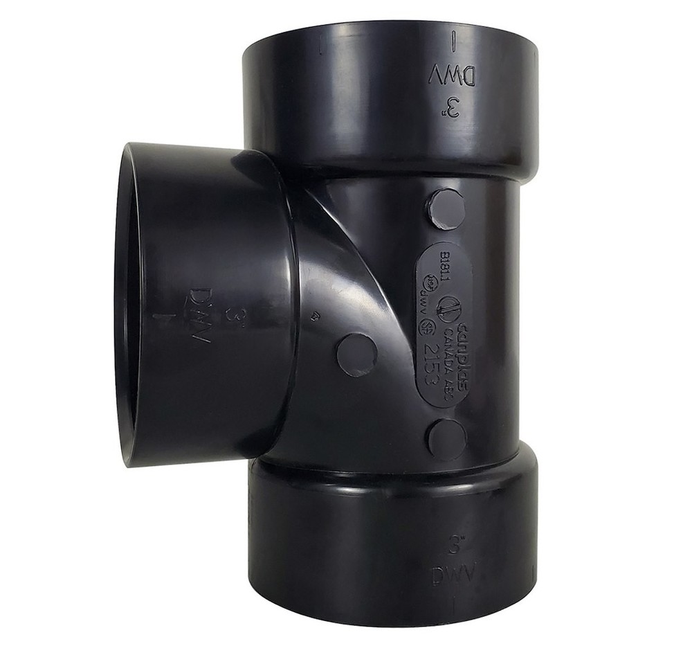 ICON FITTING ABS SAN TEE-WYE 3' HUB-- 14848