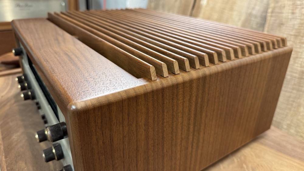 The Fisher 500c Solid Walnut Custom Cabinet