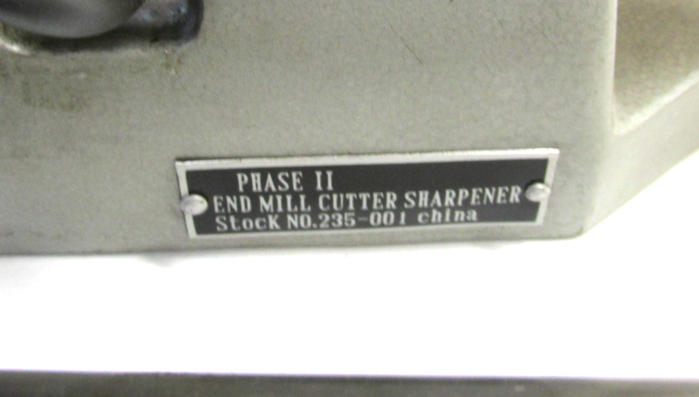 PHASE II ENDMILL CUTTER SHARPENING FIXTURE - #235-001