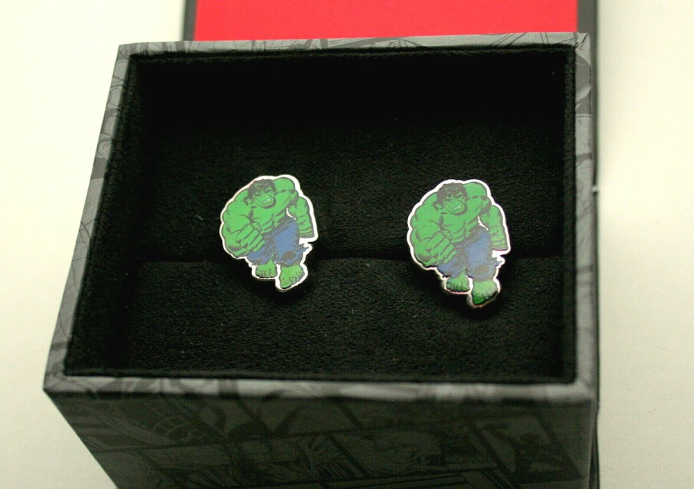 Marvel Comics Classic Incredible Hulk Running Cufflinks New Gift Box