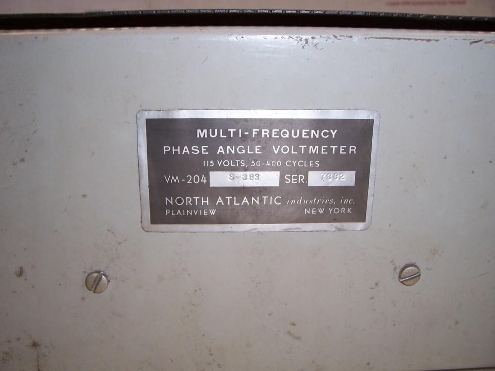 Phase Angle Voltmeter VM-204 S-383 North Atlantic Industries
