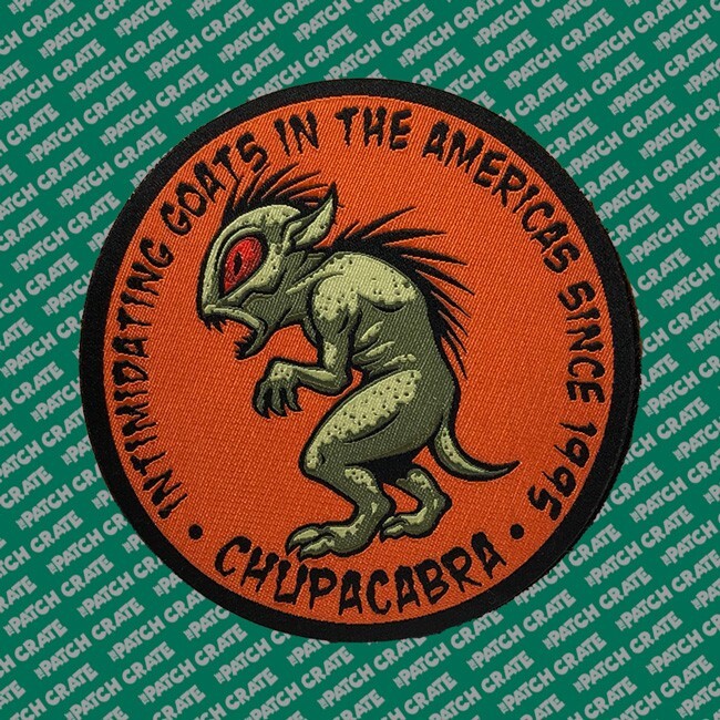 RARE Set of 5 Patch Crate Cryptid Custom Patches 2pc Hook/Loop Backing
