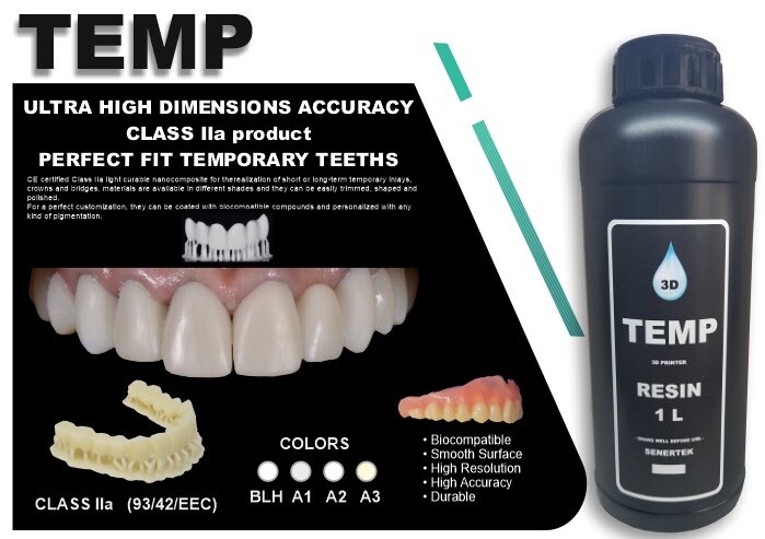DLP SLA LCD 3d printer temporary teeth resin ..