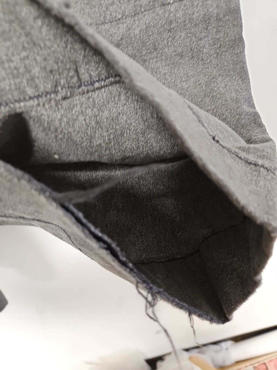 Vtg 40s 50s Sanforized Cotton Trousers Pants Button Fly Distress Repair 29x28