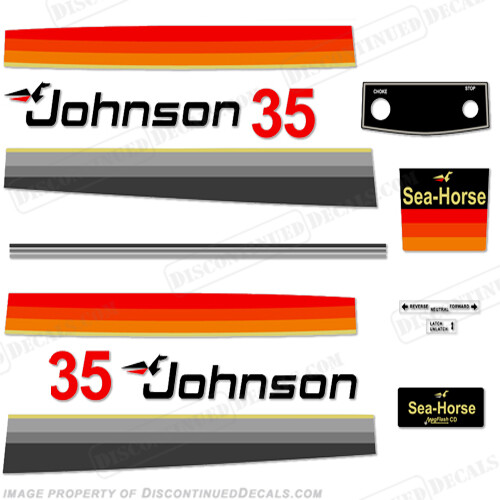 Fits Johnson 1978 35hp Decals