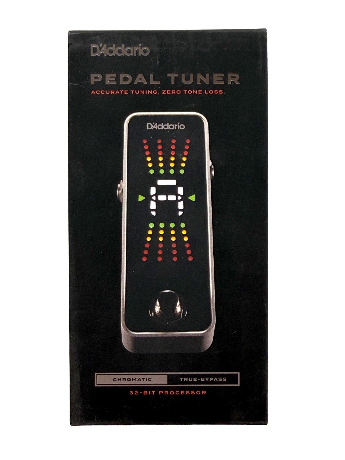 Brand New D'Addario PW-CT-20 Pedal Tuner Chromatic Guitar Bass True Bypass NIB