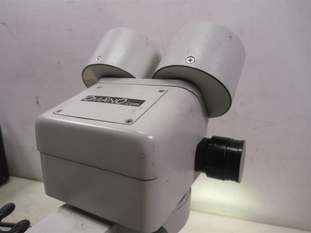 Omano Binocular Stereo Microscope with Boom Stand and Light Source