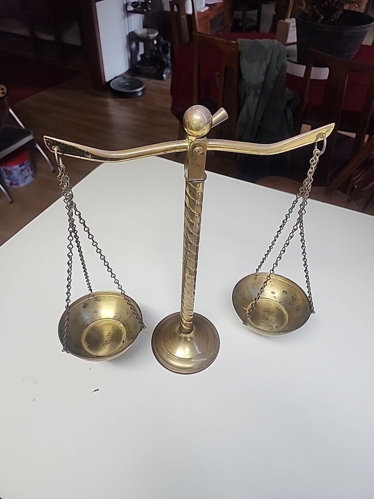 Vintage Brass Balance Scale
