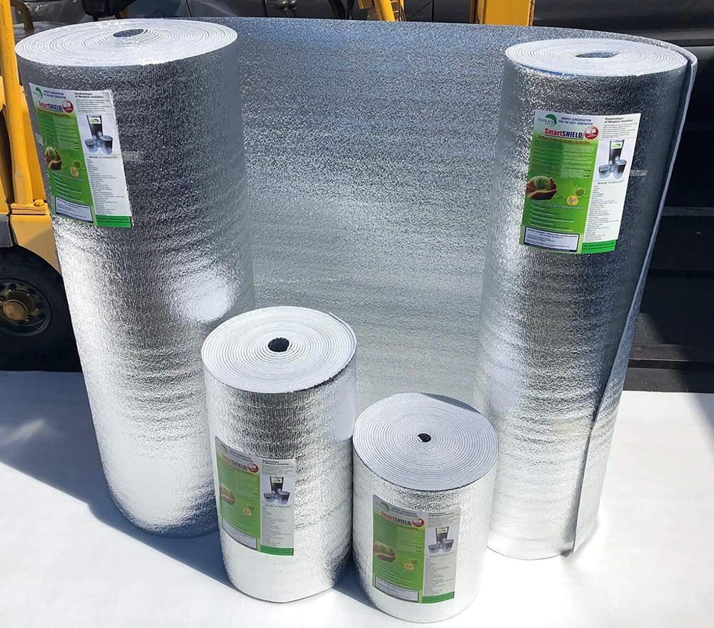 SmartSHIELD -5mm 48"X50ft Reflective Insulation Roll, Foam Core Radiant Barrier