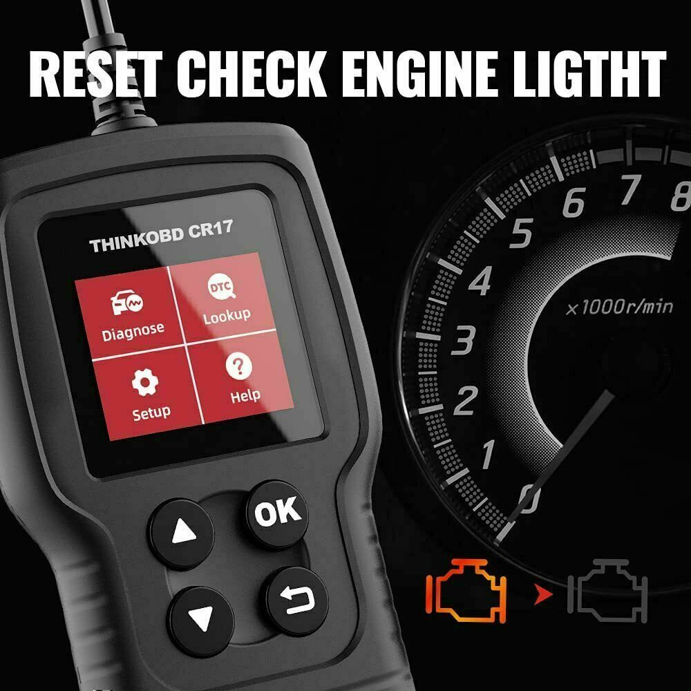 THINKODBD CR17 OBD2 Scanner Code Reader Diagnostic Scan Tool Check Engine Fault