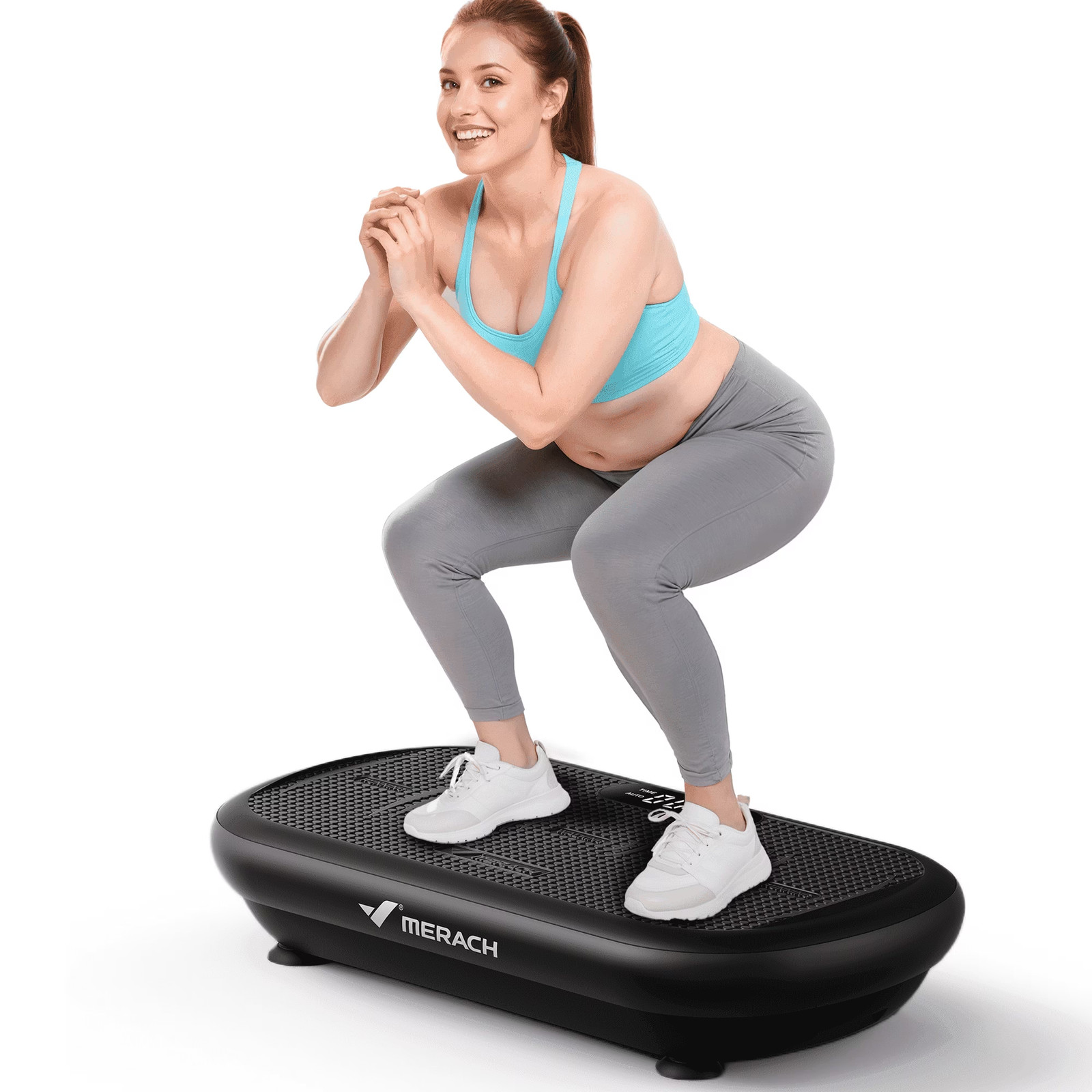 MERACH 2440 Vibration Plate Exercise Machines Bluetooth Pedal Automatic Sensing