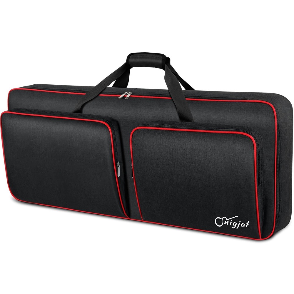 49-Key Soft Keyboard Case Bag, Waterproof with Padded Pockets & Adjustable Strap