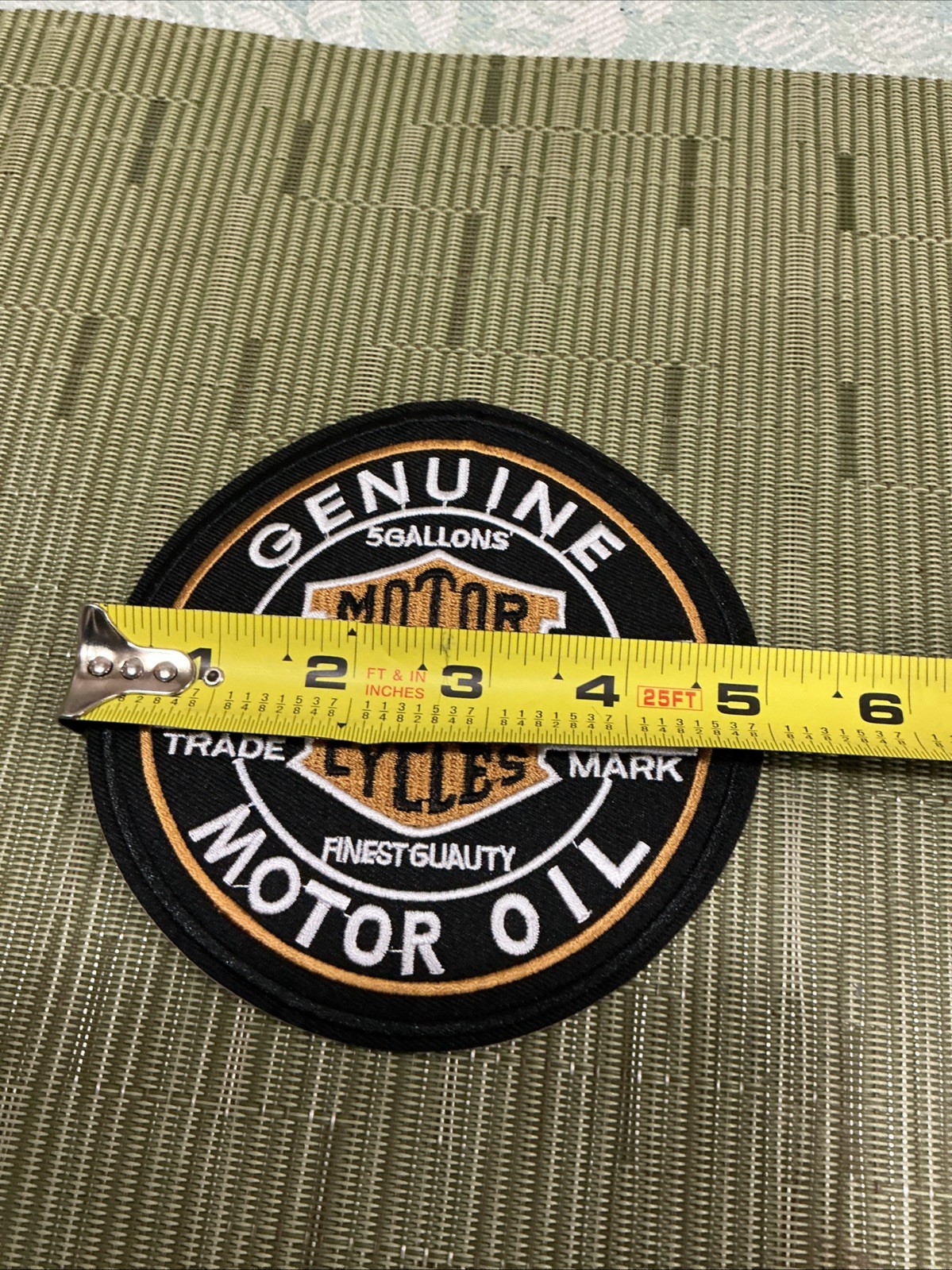 🏍️ 5 Inch Round Embroidered Harley Davidson Iron On Patch… Looks Amazing