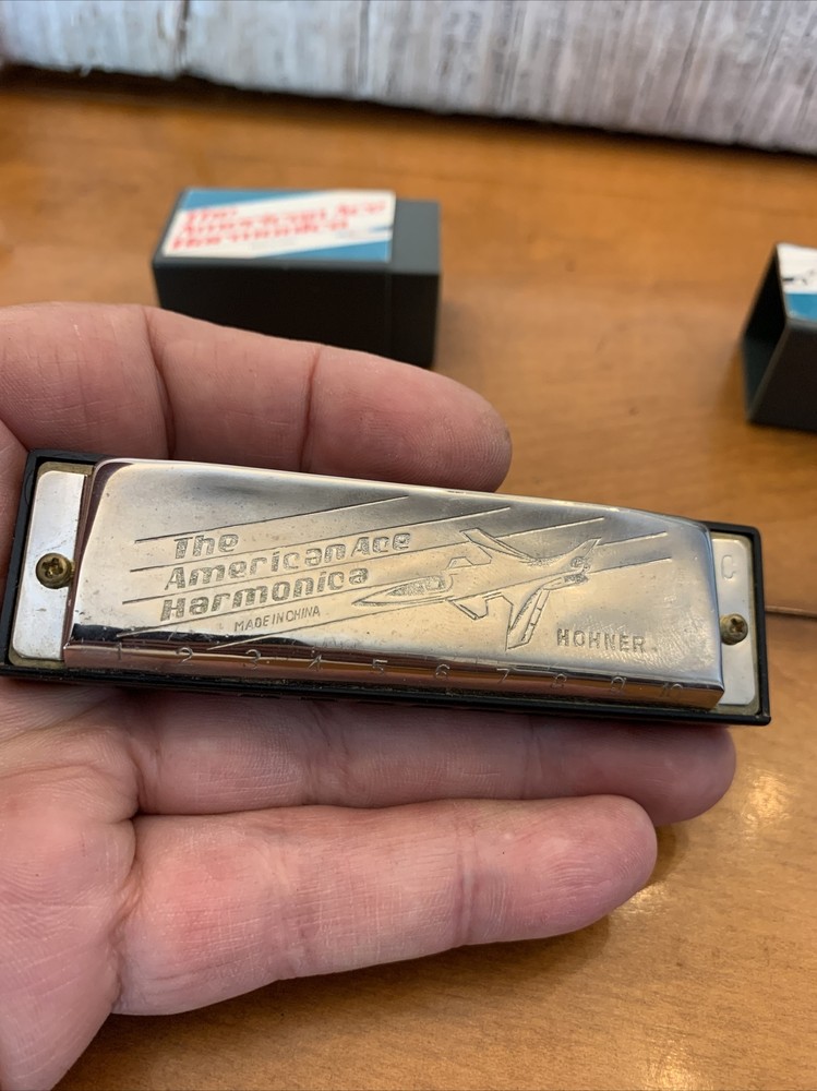 Original Vintage Hohner American Ace Harmonica /C