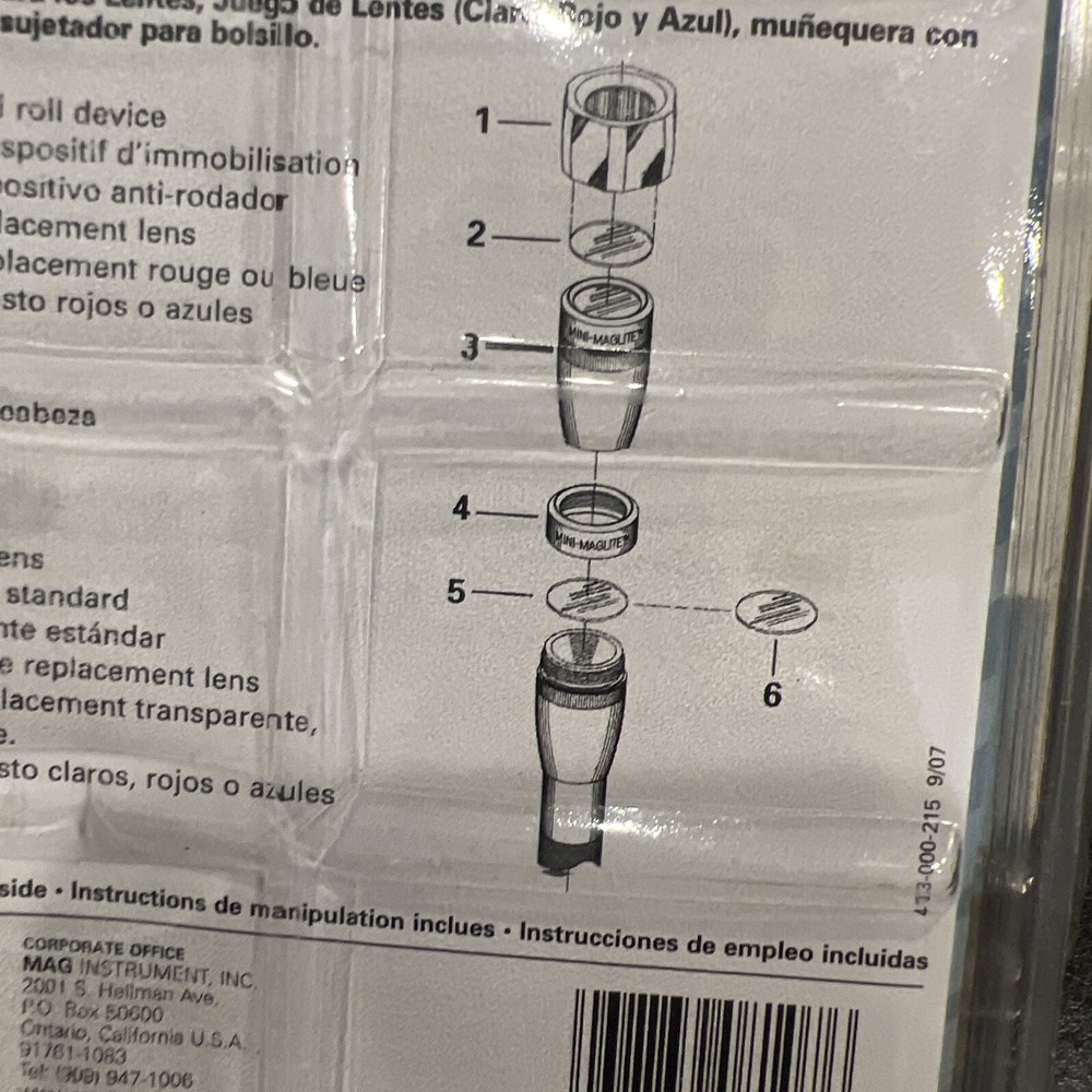 Maglite Mini 2 Cell/Pile AA Flashlight Accessory Pack AM2A016