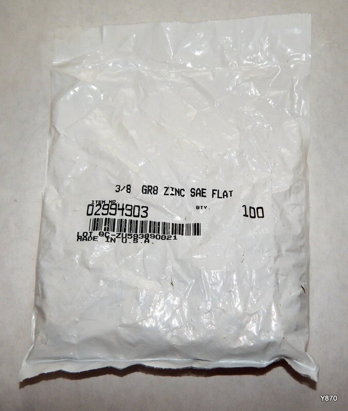 100 PCS 3/8″ Screw SAE Flat Washers 02994903