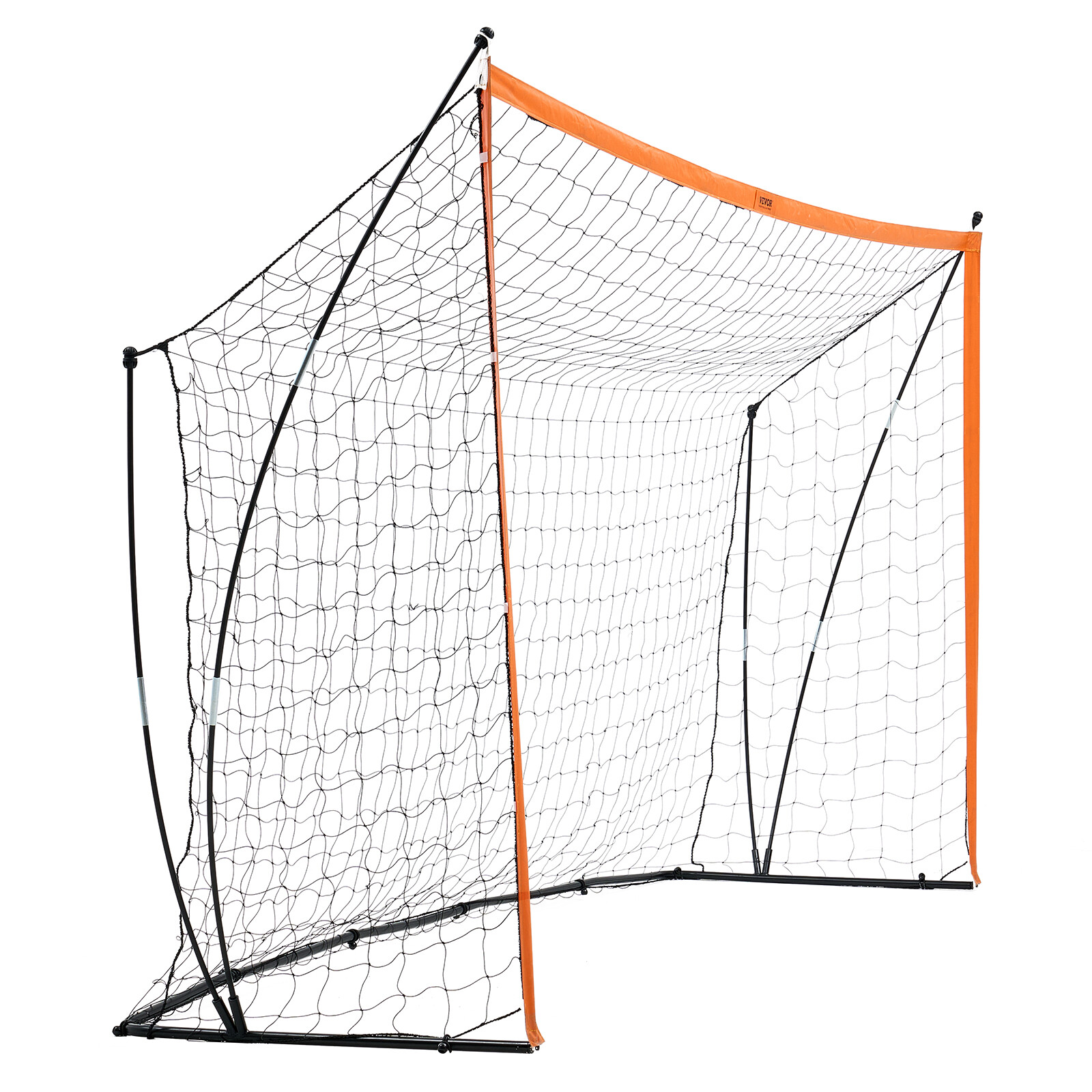 12x6 ft Portable Soccer Goal Kids Soccer Net Carry Bag Backyard Training Orange